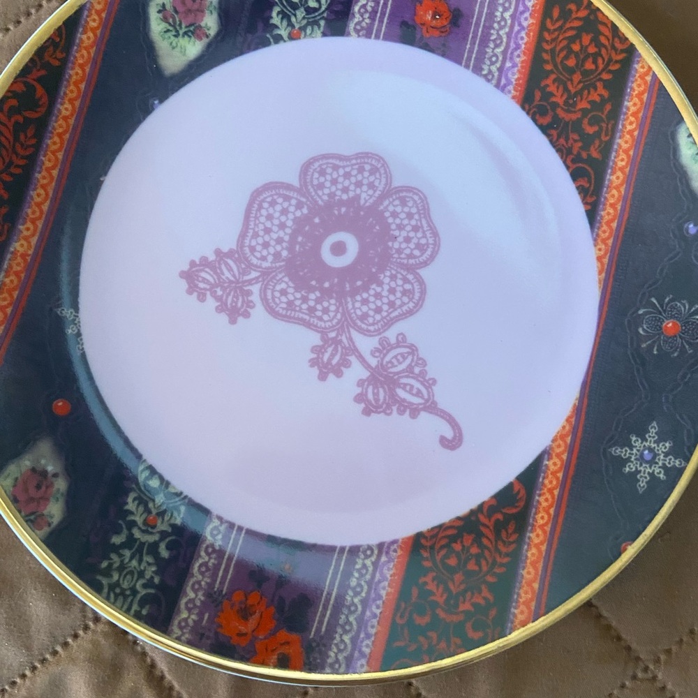 Decorative Multicolor Dinnerware Plate - Picture 8 of 15